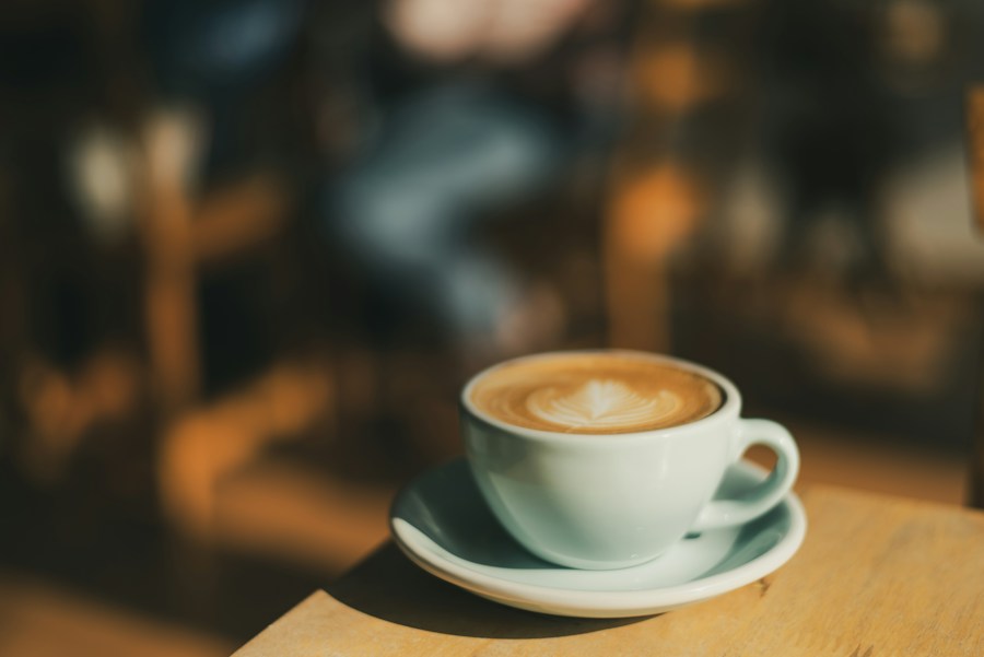 Café de especialidad en una muestra de diseño para cafetería